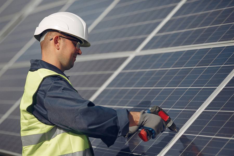 Solar panel installation